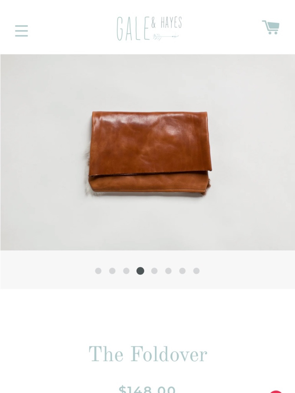 Leather & Haircalf Crossbody Bag in Brown and White - Picture 6 of 6